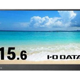I-O DATA LCD-CF161XDB-M-AG モバイルディスプレイ 15.6型/1920×1080/HDMI(ミニ)×1、USB Type-C(DisplayPort Alt Mode)×1/ブラック/スピーカー：あり/持ち運びに便利＆テレワークに最適！/抗菌