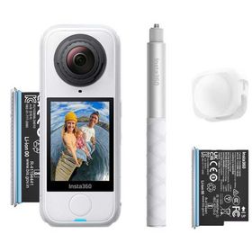 INSTA360 アクションカメラ 360°カメラ X4 Air スターターバンドル ［4K対応 / 防水］ アークティックホワイト CINSAAFA-SE17