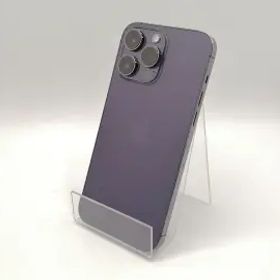 【中古】Apple 国内版 【SIMフリー】 iPhone 14 Pro Max 256GB ディープパープル MQ9E3J/A【ECセンター】保証期間１ヶ月【ランクA】