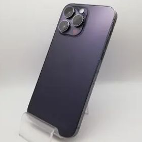 【中古】Apple 国内版 【SIMフリー】 iPhone 14 Pro Max 256GB ディープパープル MQ9E3J/A【新宿】保証期間１ヶ月【ランクC】