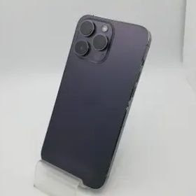 【中古】Apple 国内版 【SIMフリー】 iPhone 14 Pro Max 256GB ディープパープル MQ9E3J/A【府中ル・シーニュ】保証期間１ヶ月【ランクB