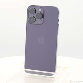 (中古)Apple iPhone14 Pro Max 256GB ディープパープル MQ9E3J/A SIMフリー(276-ud)