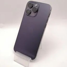 【中古】Apple docomo 【SIMフリー】 iPhone 14 Pro Max 256GB ディープパープル MQ9E3J/A【アリオ倉敷】保証期間１ヶ月【ランクC】