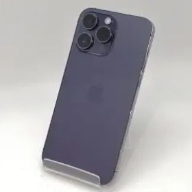 【中古】Apple SoftBank 【SIMフリー】 iPhone 14 Pro Max 256GB ディープパープル MQ9E3J/A【大須アメ横】保証期間１ヶ月【ランクB】