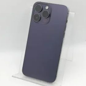 【中古】Apple SoftBank 【SIMフリー】 iPhone 14 Pro Max 256GB ディープパープル MQ9E3J/A【中野】保証期間１ヶ月【ランクB】