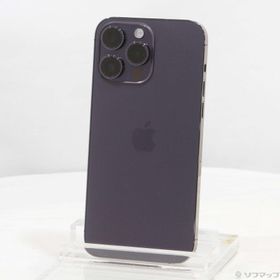 (中古)Apple iPhone14 Pro Max 256GB ディープパープル MQ9E3J/A SIMフリー(297-ud)