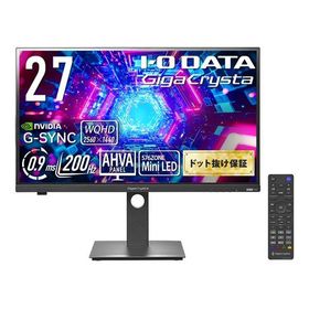 I・O DATA アイオーデータ GigaCrysta MiniLED採用 200Hz＆WQHD対応広色域 27型ゲーミングモニター 転送不可 KH-GDQ271JLAQ(2653017)