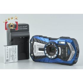 【中古】RICOH リコー PENTAX ペンタックス WG-40W ブルー コンパクトデジタルカメラ シャッター回数僅少