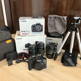 Canon EOS Kiss X8i ダブルズームキット 本体&広角レンズ、他
