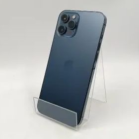 【中古】Apple SoftBank 【SIMロック解除済み】 iPhone 12 Pro Max 128GB パシフィックブルー MGCX3J/A【川崎】保証期間１ヶ月【ランクC