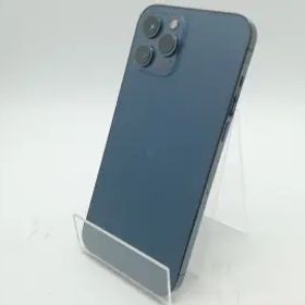 【中古】Apple SoftBank 【SIMロック解除済み】 iPhone 12 Pro Max 256GB パシフィックブルー MGD23J/A【津田沼】保証期間１週間【ランク