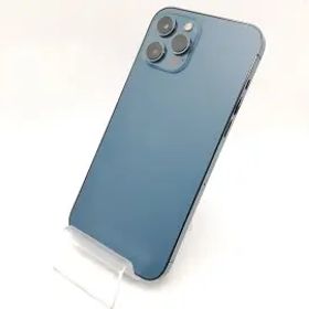 【中古】Apple SoftBank 【SIMロック解除済み】 iPhone 12 Pro Max 256GB パシフィックブルー MGD23J/A【新宿東口】保証期間１ヶ月【ラン