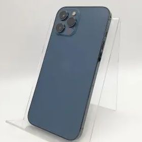 【中古】Apple au 【SIMロック解除済み】 iPhone 12 Pro Max 256GB パシフィックブルー MGD23J/A【大須アメ横】保証期間１ヶ月【ランクC