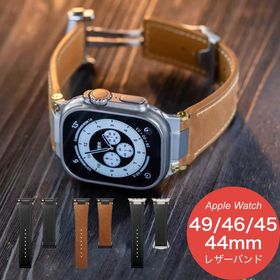 Apple Watch バンド アップルウォッチ ベルト ステンレス 44mm 本革 46mm SE 3 レザー 45mm 11 49mm Ultra 4 Series 12 メンズ ウルトラ 高級 Dバックル