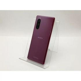 【中古】SONY au 【SIMロック解除済み】 Xperia 5 SOV41 レッド【三宮センター】保証期間1ヶ月【ランクC】