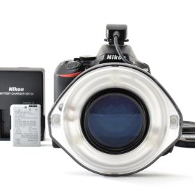【返品保証】★美品★ニコン Nikon D5500 ソニックテクノ リングストロボ TECHNO DCN-GP/DUW★ L335#8612