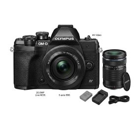 【5年延長保証対象/全国送料無料】オリンパス OM-D E-M10 Mark IV EZダブルズームキット ブラック 4545350053307 ミラーレス一眼カメラ EM10MK4EZWKITBK パパママ 子供 運動会 国内正規品 RSL発送 あす楽