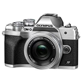 【中古】 Olympus OM-D E-M10 Mark IV カメラ M.Zuiko Digital ED 14-42mm F3.5-5.6 EZレンズ付き シルバー
