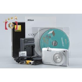 【中古】Nikon ニコン COOLPIX S3300 クリスタルシルバー コンパクトデジタルカメラ 元箱付き