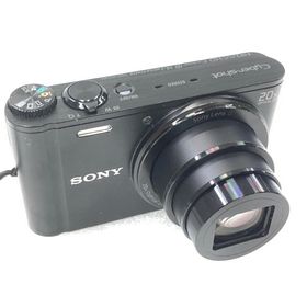 中古 コンパクトデジタルカメラ SONY デジタルスチルカメラ Cyber-shot DSC-WX300 シルバー 本体のみ ※レンズ内に埃混入 1820万画素/光学20倍