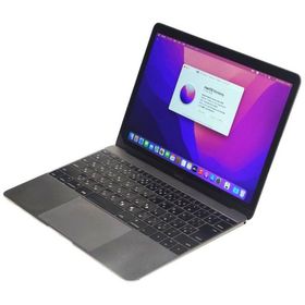 ノートパソコン apple MacBook [2016] 中古 MacOS Monterey Core m7-6Y75 メモリ8GB 高速 SSD 無線LAN WEBカメラ Retinaディスプレイ 12インチ B5サイズ 2000722