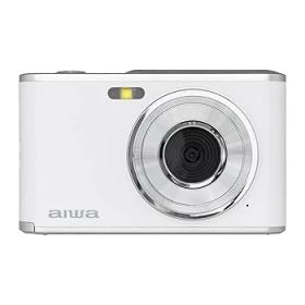 【中古】aiwa cam DCB デジタルカメラ, 1300万画素, 2.8インチIPSディスプレイ, 手ブレ補正, 4K動画, 132g, 軽量コンパクト (ホワイト)