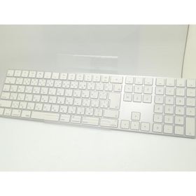 【中古】Apple Magic Keyboard（2017/テンキー付き/A1843） - 日本語（JIS） シルバー MQ052J/A【静岡】保証期間１週間