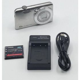【中古 動作確認済】 CASIO デジタルカメラ EXILIM 1610万画素 6倍 シルバー EX-ZS25SR