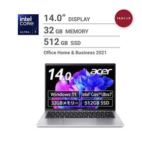 ACER ノートPC / 14.0インチ / Swift Go / Core Ultra7 155H / メモリ 32GB / SSD 512GB /