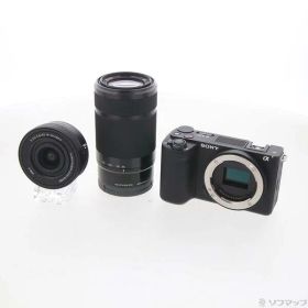 【中古】SONY(ソニー) VLOGCAM ZV-E10 II ダブルズームレンズキット ブラック ZV-E10M2X B 【276-ud】