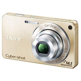 【中古】SONY デジタルカメラ Cyber-Shot(サイバーショット) W350 ゴールド DSC-W350/N