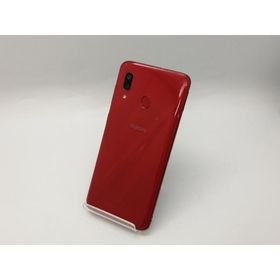 【中古】SAMSUNG au 【SIMロック解除済み】 Galaxy A30 SCV43 レッド【広島本通】保証期間１ヶ月【ランクC】