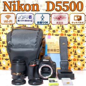 Nikon D5500✰一眼レフカメラ✰Wi-Fi搭載✰バッグ付き✰手ぶれ補正