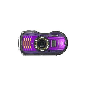 PENTAX 防水デジタルカメラ PENTAX WG-3GPS パープル 1cmマクロ マクロスタンド (中古品)