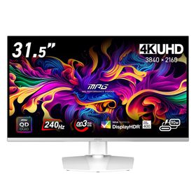 MSI｜エムエスアイ MPG-321URXW-QD-OLED ゲーミング液晶ディスプレイ(31.5型/QD-OLED/4K UHD 3840×2160/240Hz/0.03ms)(ホワイト)MPGシリ