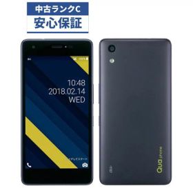 【中古】【可】Qua phone QZ 32GB KYV44 インディゴ SIMロック解除済 au 【安心30日保証】 本体 白ロム CCコネクト