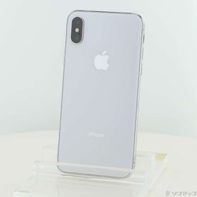 (中古)Apple iPhoneX 64GB シルバー MQAY2J/A SIMフリー(262-ud)