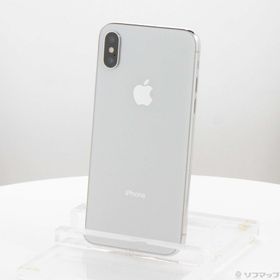 (中古)Apple iPhoneX 256GB シルバー MQC22J/A SIMフリー(258-ud)