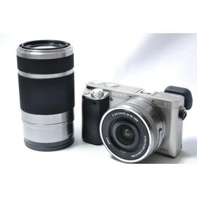 【中古】【1ヶ月保証】 ソニー SONY α6000 ダブルズームレンズキット シルバー ILCE-6000Y S ミラーレス一眼