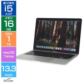 Cランク 訳あり 中古 Apple MacBook Pro 13インチ 2020 A2251 シルバー Core i5 2GHz メモリ16GB SSD 1TB PCIe TouchBar JIS配列 Tahoe ノートPC