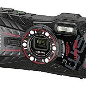 【中古】RICOH 防水デジタルカメラ RICOH WG-30 エボニーブラック 防水12m耐ショック1.5m耐寒-10度 RICOH WG-30 BK 04591 d2ldlup