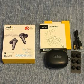 【EarFun Air Pro 3 】ワイヤレスイヤホン 本体•箱•付属品あり