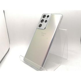 【中古】SAMSUNG docomo 【SIMロックあり】 Galaxy S21 Ultra 5G ファントムシルバー 12GB 256GB SC-52B【川崎駅前】保証期間１ヶ月【ランクB】