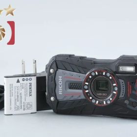 【中古】RICOH リコー PENTAX ペンタックス WG-30 ブラック 防水アクションカメラ シャッター回数僅少