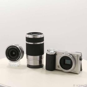 〔中古〕SONY(ソニー) α6000 ダブルズームレンズキット シルバー ILCE-6000Y〔305-ud〕
