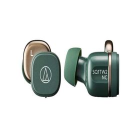 【長期保証付】オーディオテクニカ(audio-technica) ATH-SQ1TW2NC-GR フォレストグリーン 完全ワイヤレスノイズキャンセリングイヤホン