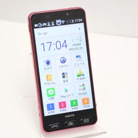 【美品＊電池良好】SIMフリー Softbank 509SH シンプルスマホ3 ピンク