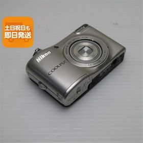 超美品 COOLPIX L32 シルバー 即日発送 コンデジ Nikon 本体 あすつく 土日祝発送OK