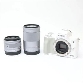 Canon EOS kiss M ミラーレス一眼 ダブルズームキット ホワイト