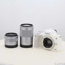 ソフマップ 〔中古品〕 EOS Kiss M ホワイト ダブルズームキット【305】